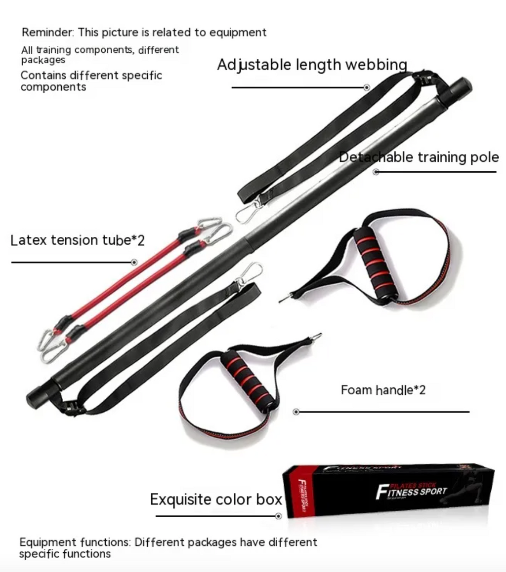 Kit de Barra de Pilates con Banda de Resistencia