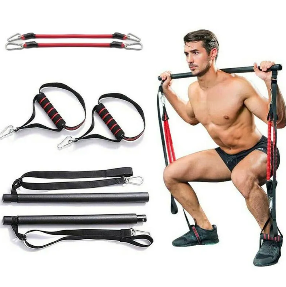 Kit de Barra de Pilates con Banda de Resistencia