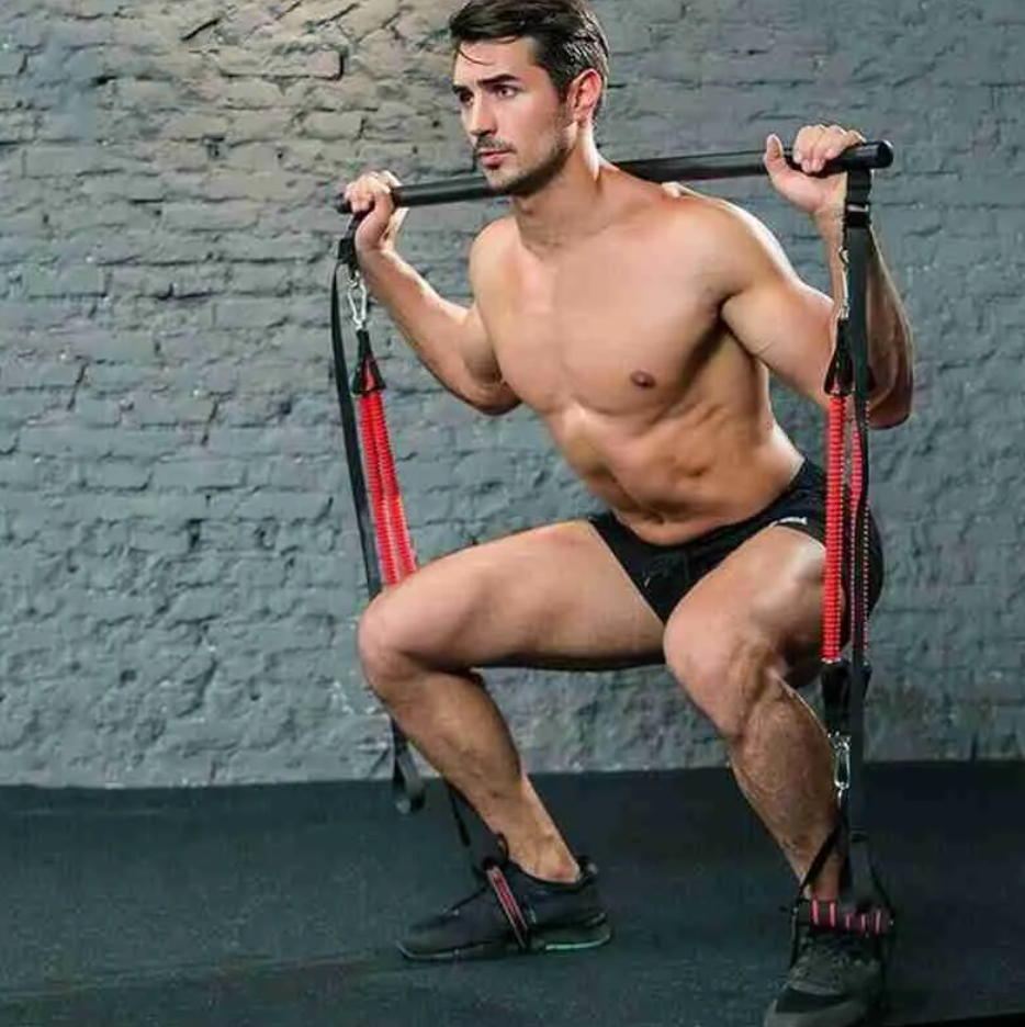Kit de Barra de Pilates con Banda de Resistencia