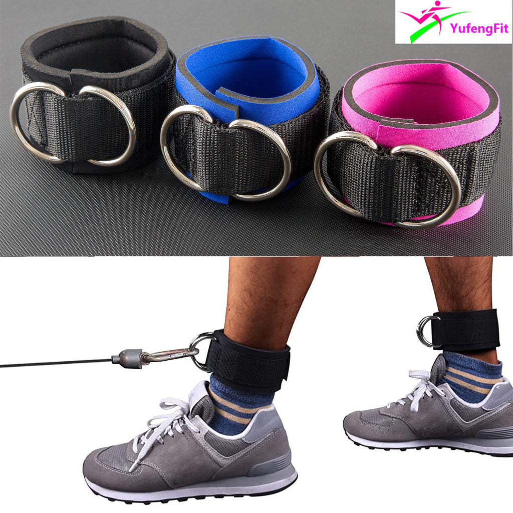 Bandas de resistencia con correa de tobillo para entrenamiento de piernas