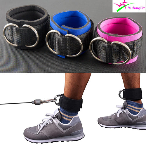 Bandas de resistencia con correa de tobillo para entrenamiento de piernas
